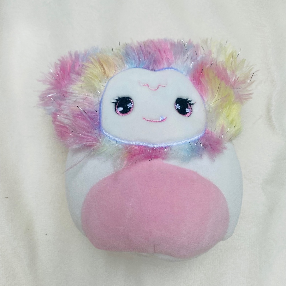 rainbow hair yeti squishmallow!
